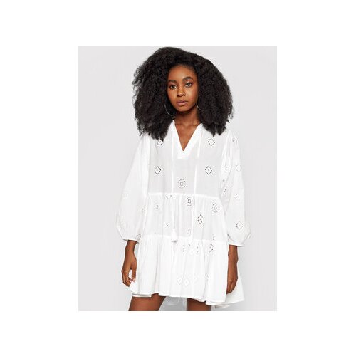 Seafolly Poletna obleka Embroidery 54155 Bela Regular Fit Slike