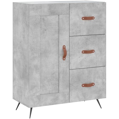 Maison Chic Komoda - Predalnik betonsko siva 69,5x34x90 cm inženirski les, (21721534) Slike