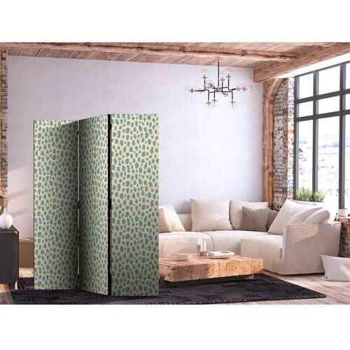 Paravan - Giraffe Pattern - Animal Pattern in Turquoise Spots on a Light Background 135x172 Dvostrani Cene