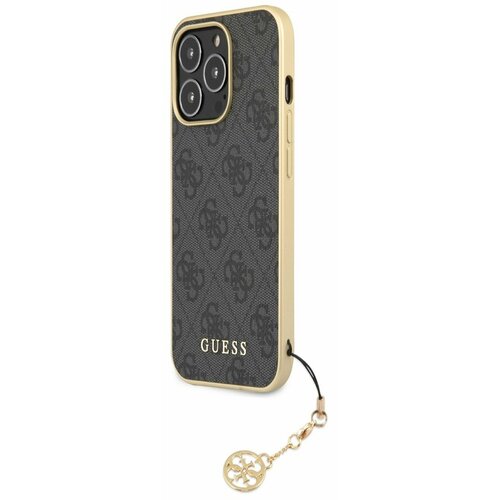 Guess 4G Charm Zadn&amp;iacute; Kryt pro iPhone 13 Pro Max Grey Ovitek za telefon Vijolična Slike
