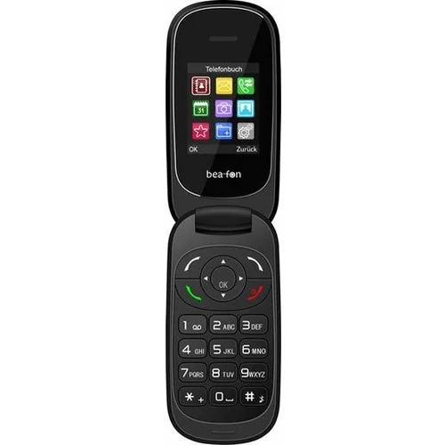 BEA-FON C220 preklopni telefon na tipke - črn