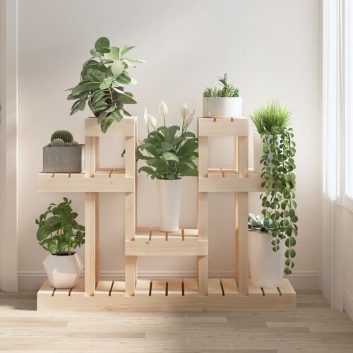 vidaXL Stalak za biljke 104,5 x 25 x 77,5 cm od masivne borovine Cijene
