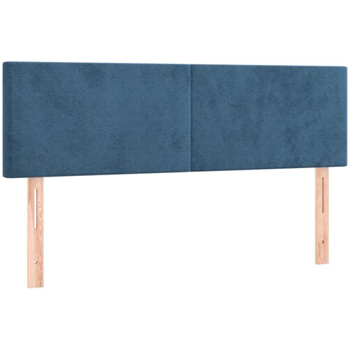Maison Chic Posteljno vzglavje - Vzglavna omarica 2 kosa temno modro 72x5x78/88 cm žamet, (22077923) Cene