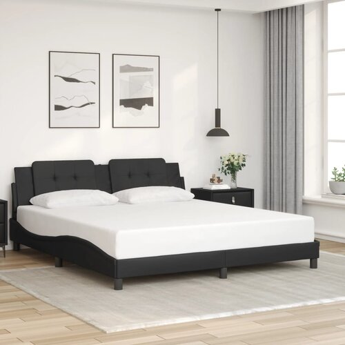  Okvir kreveta s LED-om bez madraca Zadar crni 180 x 200 cm Slike