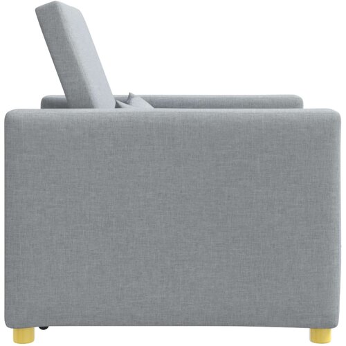 SOFA na razvlačenje Singl Svjetlosiva 90 x 165 x 87 cm tkanina Slike