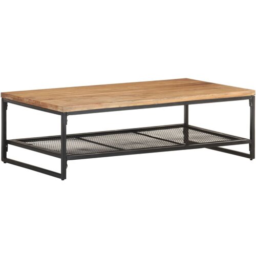 VidaXL Klubska mizica 110x60x35 cm trden akacijev les Slike
