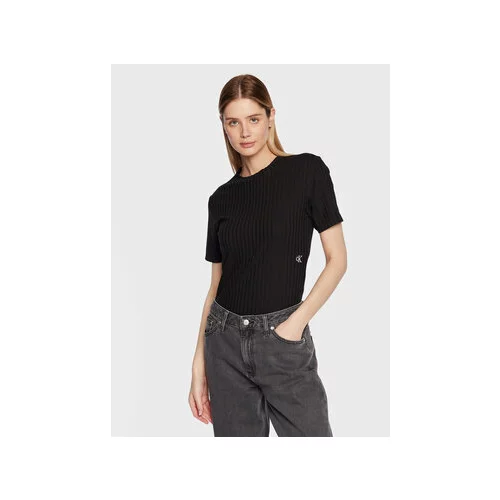 Calvin Klein Jeans Bluza J20J220774 Črna Regular Fit