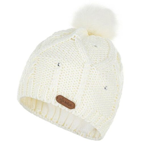 Kilpi Women&amp;#039;s fashion hat with pompom LADY-W white Slike