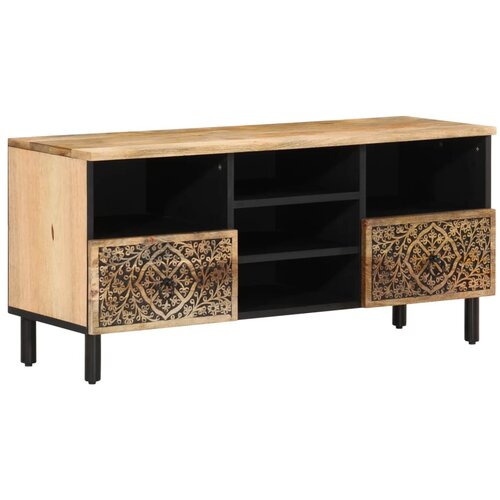 Maison Chic TV omarica - TV stojalo - Televizijska omarica 100x33x46 cm trden mangov les, (21700152) Cene
