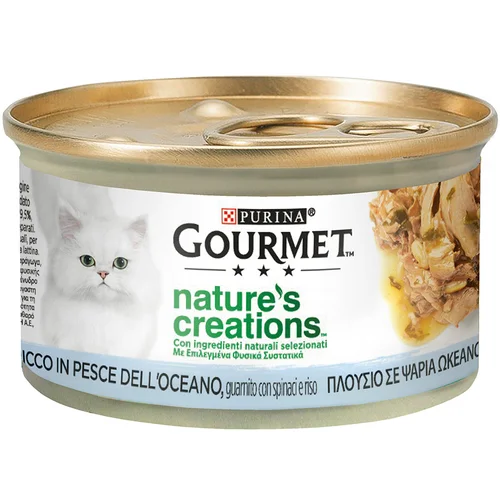 Gourmet Nature's Creations 24 x 85 g - Morska riba sa špinatom