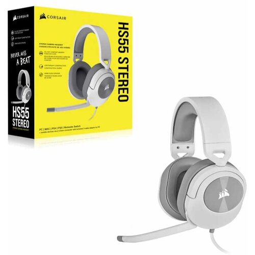 Corsair SLUŠALICE HS55 STEREO ŽICNE/CA-9011261-EU/gaming/bela Cene