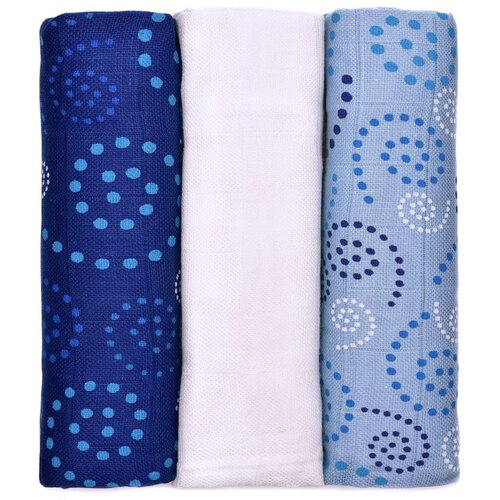 T-TOMI komplet 3 plenic iz blaga Spirales, 70 x 70 cm Slike
