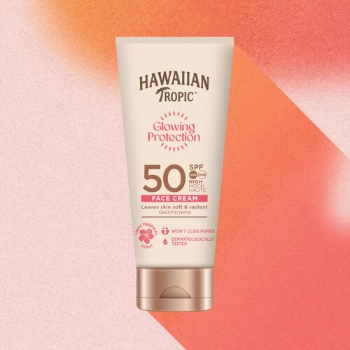 Hawaiian Tropic Glowing Protection Face Cream krema za sončenje za obraz SPF 50 50 ml Slike