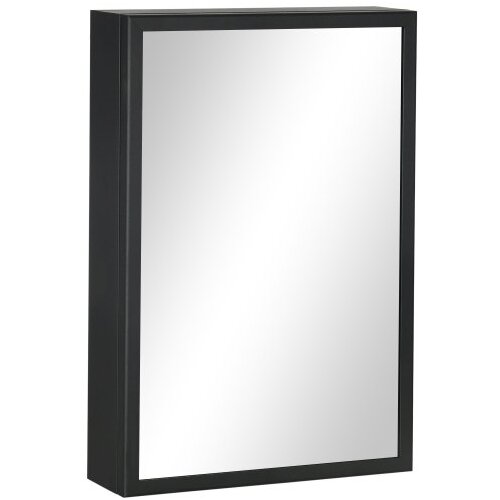 Nesta Zrcalna omarica s 3 policami, kopalni&scaron;ka medicinska omarica, stenska, črna, 40 x 12 x 60 cm, za spalnico, (5000493148) Cene