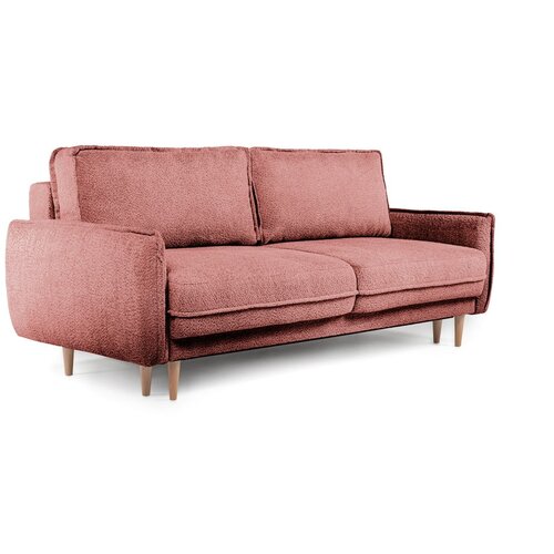 Bonami Selection Crvena sklopiva sofa od bouclé tkanine 215 cm Patti – Cijene