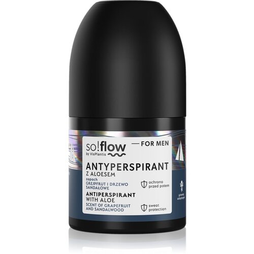 SoFlow Men Antiperspirant antiperspirant roll-on za mo&amp;scaron;ke Aloe scent of Grapefruit and Sandalwood 50 ml Slike
