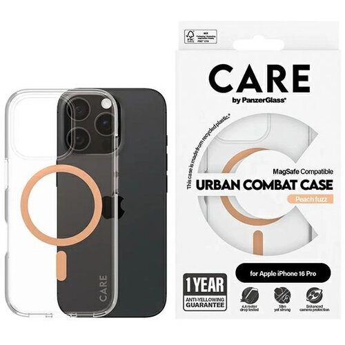 PanzerGlass CARE BY FLAGSHIP OVITEK ZA MAGSAFE ZA IPHONE 16 PRO ORANŽEN, (21897681) Cene