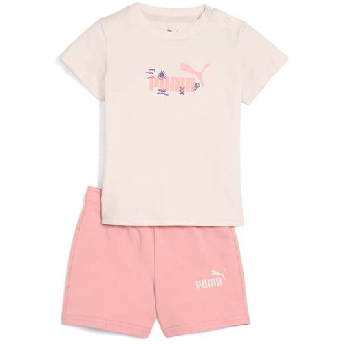 Puma Set za devojčice Majica i šorc Minicats sandy adventures, Roze Cene