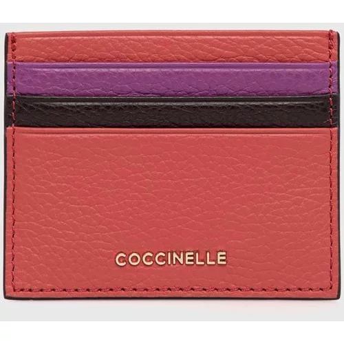 Coccinelle Kožni etui za kartice za žene, boja: ružičasta