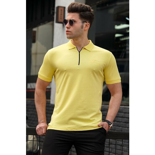 Madmext Polo T-shirt - Yellow - Regular fit Slike
