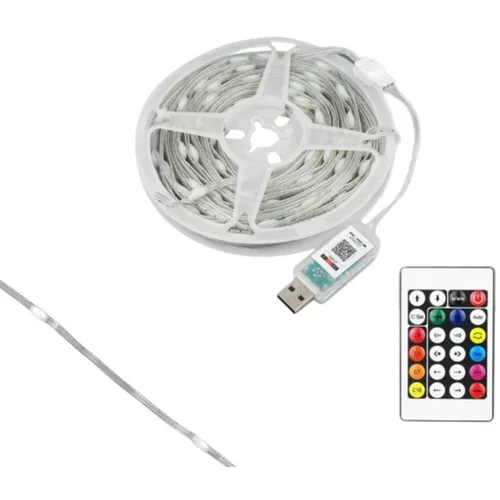 TIMMLUX RGB LED dekoracijski trak kroglice 8mm 100 LED 10m, aplikacija, daljinski upravljalnik