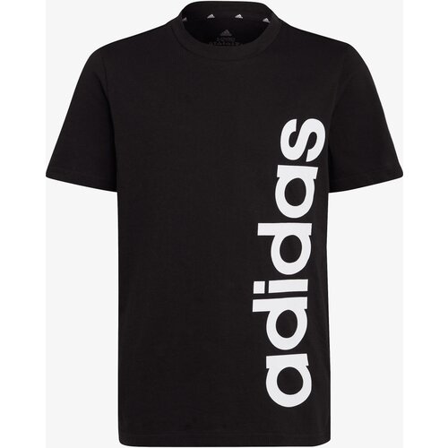 Adidas Otro&amp;scaron;ka bombažna kratka majica U LIN črna barva Slike