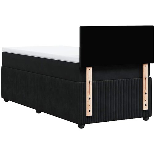 Box spring krevet s madracem crni 90x190 cm bar&amp;scaron;unasti Slike