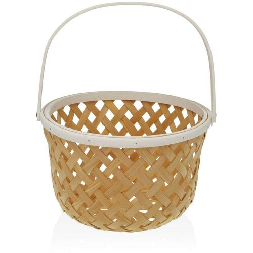 Posuda za Voće Versa Bijela Jelovina Bambus (28 5 x 35 x 28 5 cm) Cijene