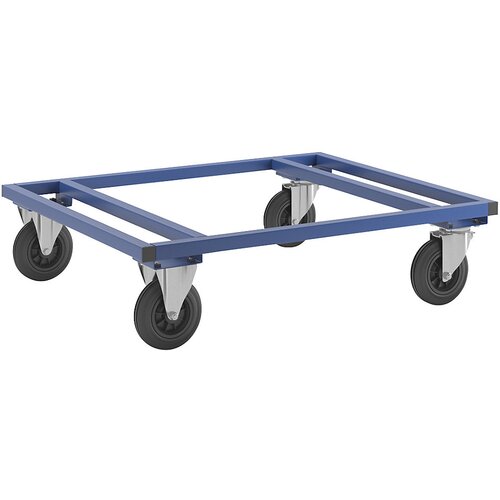 Kongamek transportni voziček za palete KM217, dxšxv 1200 x 1000 x 305 mm, modre barve, 2 vrtljivi in 2 fiksni kolesi Cene