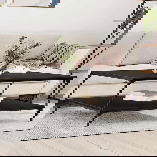  Stolić za kavu Crni hrast 100 x 100 x 40 cm Konstruirano drvo Slike