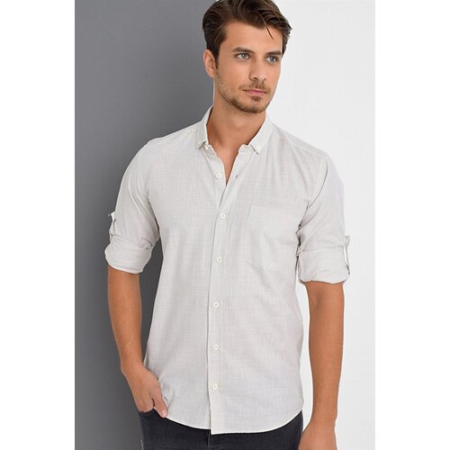Dewberry G625 LINEN SHIRT-BEJ Cene