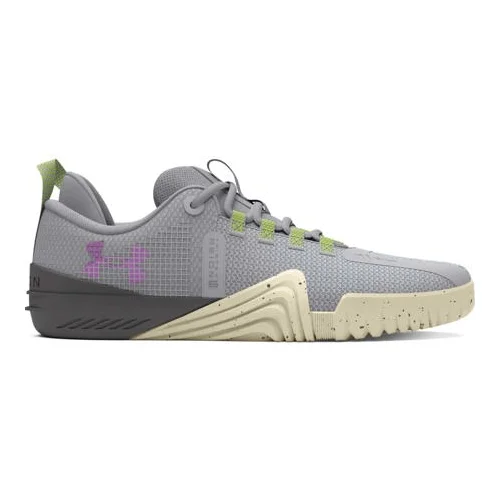 Under Armour UA TriBase Reign 6 Women's Training Shoes Halo Grey/Yellow/Purple - 40.5, (21509918)