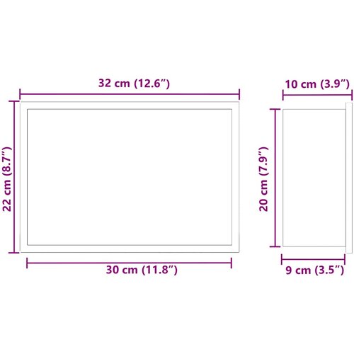  Ničica za tu&amp;scaron; Crna 30 x 20 x 9,5 cm Nehrđajući čelik Slike