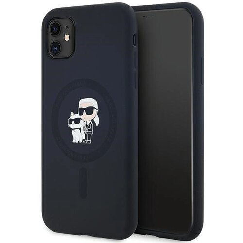 Karl Lagerfeld SILIKONSKI OVITEK KARL&CHOUPETTE ZA MAGSAFE ZA IPHONE 11 XR ČRN, (21897594) Cene