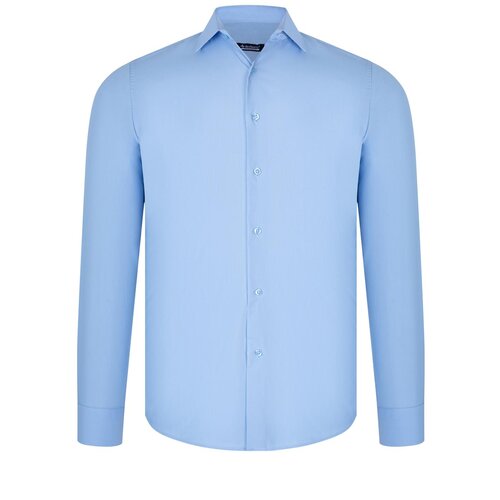 Dewberry G726 MEN&amp;#039;S SHIRT-STRAIGHT BLUE Slike