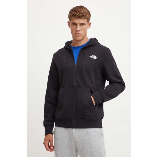 The North Face Dukserica Simple Dome Full Zip Hoodie za muškarce, boja: crna, s kapuljačom, s tiskom, NF0A89FDJK31 Cijene