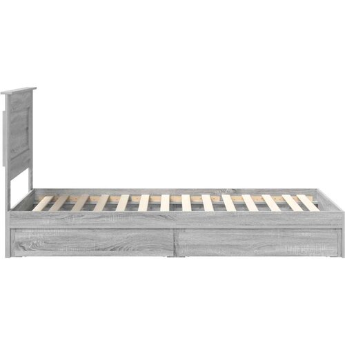  Okvir za krevet s ladicama Siva Sonoma 100 x 200 cm Slike