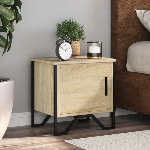Furnova Nočna omarica sonoma hrast 40x30x40 cm iverna plo&amp;scaron;ča, (21927406) Slike