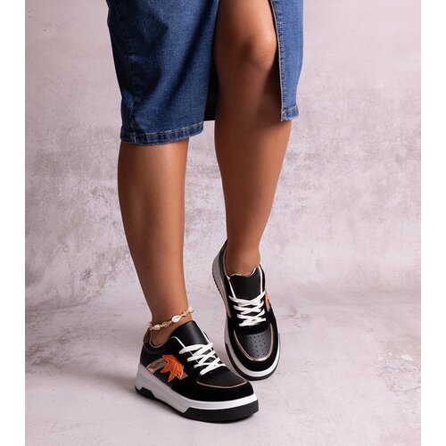 Gemre Black sneakers with eco suede insert Kollins Cijene