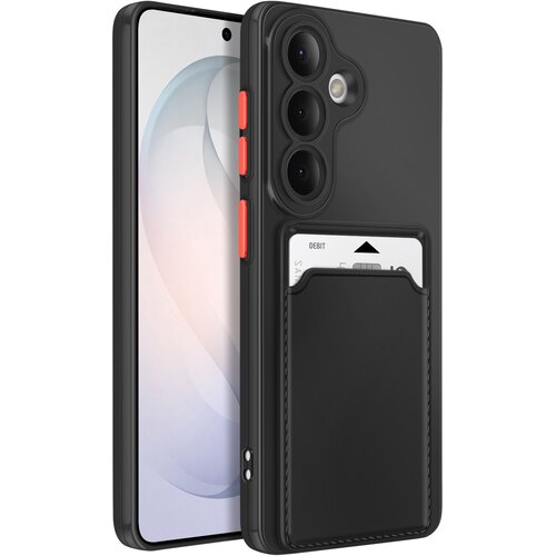 AVIZAR Etui za Galaxy S26 z držalom za kartice in za&amp;scaron;čito kamere, Črna, (5000275455) Slike
