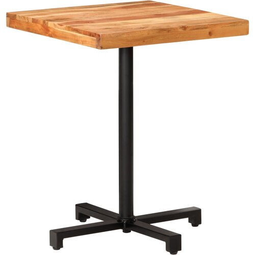 Bistro stol četvrtasti 60 x 60 x 75 cm masivno bagremovo drvo Cene