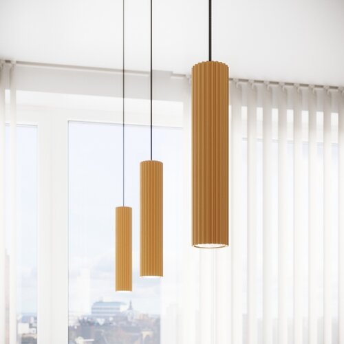 Sollux Lighting Sollux SL.1554 - Luster na sajli KARBON 1xGU10/10W/230V zlatna Slike