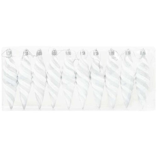  Božićna spirala u obliku kugle 40 pcs Bijelo Plastika Slike