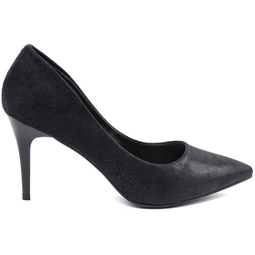 Shelvt Black suede stiletto pumps Slike