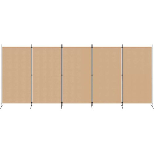  5-Panelni Pregrađivač Bež 433 x 180 cm Tkanina - Bež 433 x 180 cm Slike