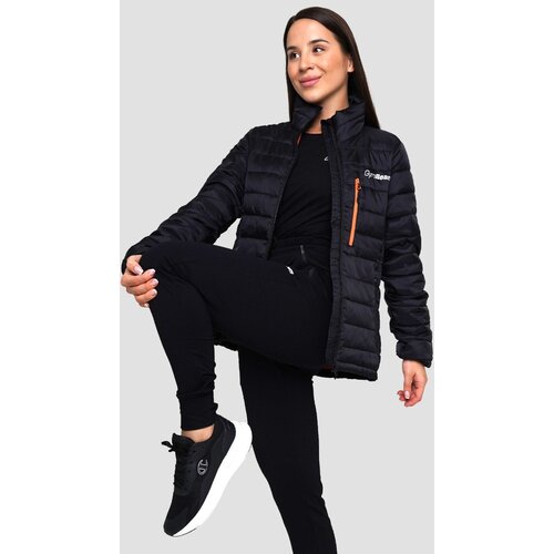 GymBeam Ženska puffer jakna Black/Orange Slike