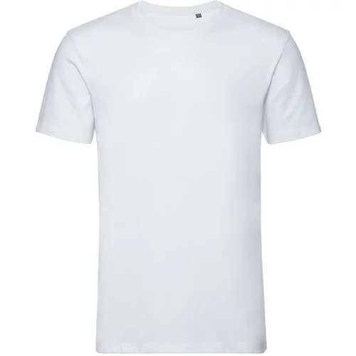 RUSSELL Biała koszulka męska Pure Organic