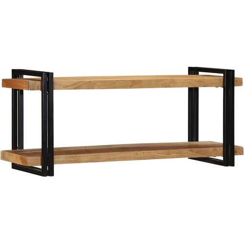  Zidna polica 110x33x45 cm puno drvo bagrem Slike