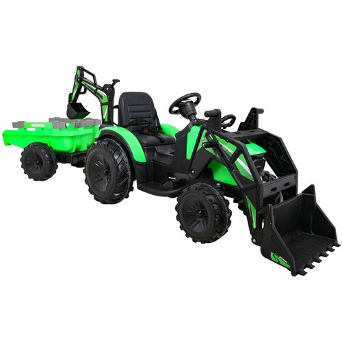 Bager na akumulator s prikolicom 720-T 4x4- zeleni Cene