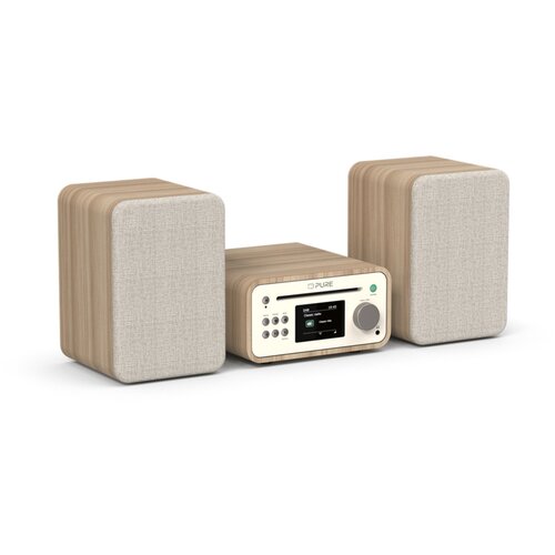 Pure Cisti klasicni stereo mini beli / mikro hrastov, stereo sistem Slike